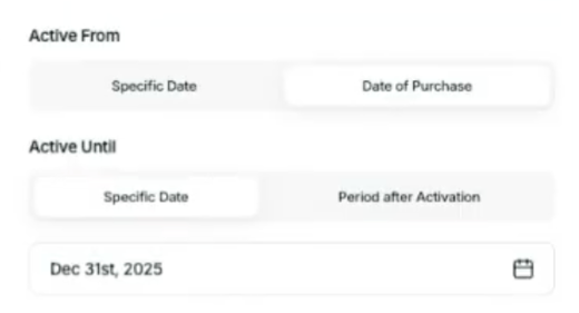 Flexible Expiration Settings