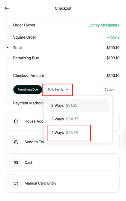 Multi-Payment Options