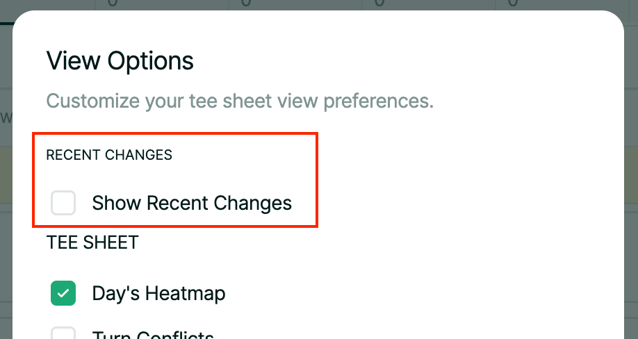 Track Recent Changes